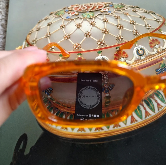 Aevogue polarized orange sunglasses - Picture 4 of 4